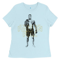 Baby Blue paid in full   dustin poirier (variant) Ladies Tee - tuanDangUi