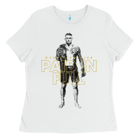White paid in full   dustin poirier (variant) Ladies Tee - tuanDangUi