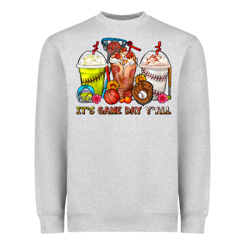 It's Game Day Y'all Softball,baseball,basketball C Heavyweight Sweatshirt by FaDigitalArtStudio | Teevron