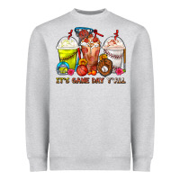 Heather Grey It's Game Day Y'all Softball,Baseball,Basketball C Heavyweight Sweatshirt - FaDigitalArtStudio