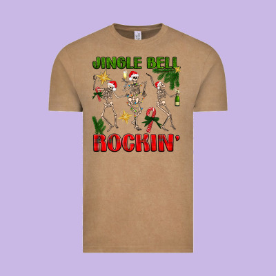 Jingle Bell Rockin' Vintage Tee Designed By Nancycooperartshop