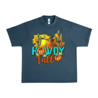 Midnight Navy Howdy Fall Urban Heavy Tee - texasbilliewilder