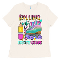 Bone rolling into eighth grade Ladies Tee - BundleAndBundleShop