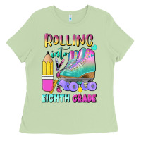 Matcha rolling into eighth grade Ladies Tee - BundleAndBundleShop