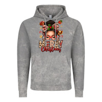 Cloud Rock merry christmas messy bun Vintage Hoodie - texasbilliewilder