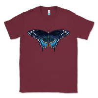 Burgundy Black Swallowtail Butterfly Classic Tee - LillyAllenDesigns