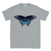 Heather Grey Black Swallowtail Butterfly Classic Tee - LillyAllenDesigns