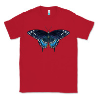 Red Black Swallowtail Butterfly Classic Tee - LillyAllenDesigns