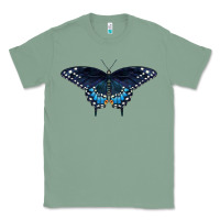 Sage Black Swallowtail Butterfly Classic Tee - LillyAllenDesigns