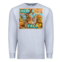 Heather Grey Hello Fall Rabbit Premium Sweatshirt - LillyAllenDesigns