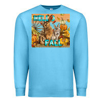 Ocean Blue Hello Fall Rabbit Premium Sweatshirt - LillyAllenDesigns
