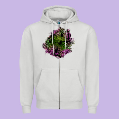 Halloween Patch Zipper Hoodie Designed By Bundleandbundleshop