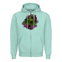 Seafoam halloween patch Zipper Hoodie - BundleAndBundleShop
