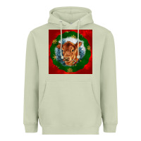 Matcha christmas red angus calf head Heavyweight Hoodie - LillyAllenDesigns