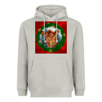 Moon Dust christmas red angus calf head Heavyweight Hoodie - LillyAllenDesigns