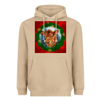 Mushroom christmas red angus calf head Heavyweight Hoodie - LillyAllenDesigns