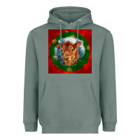 Sage christmas red angus calf head Heavyweight Hoodie - LillyAllenDesigns