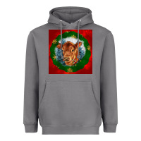Storm christmas red angus calf head Heavyweight Hoodie - LillyAllenDesigns