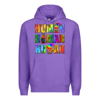 Purple Human Pride Lgbt Premium Hoodie - BundleAndBundleShop