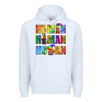 White Human Pride Lgbt Premium Hoodie - BundleAndBundleShop