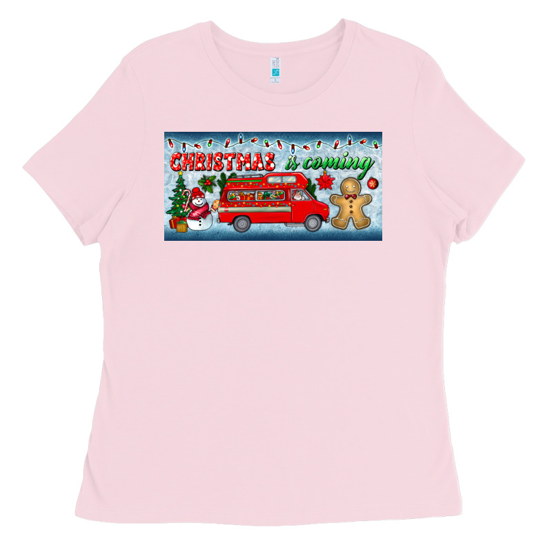 Christmas Is Coming License Plate Ladies Tee by BundleAndBundleShop | Teevron