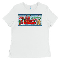 White christmas is coming license plate Ladies Tee - BundleAndBundleShop