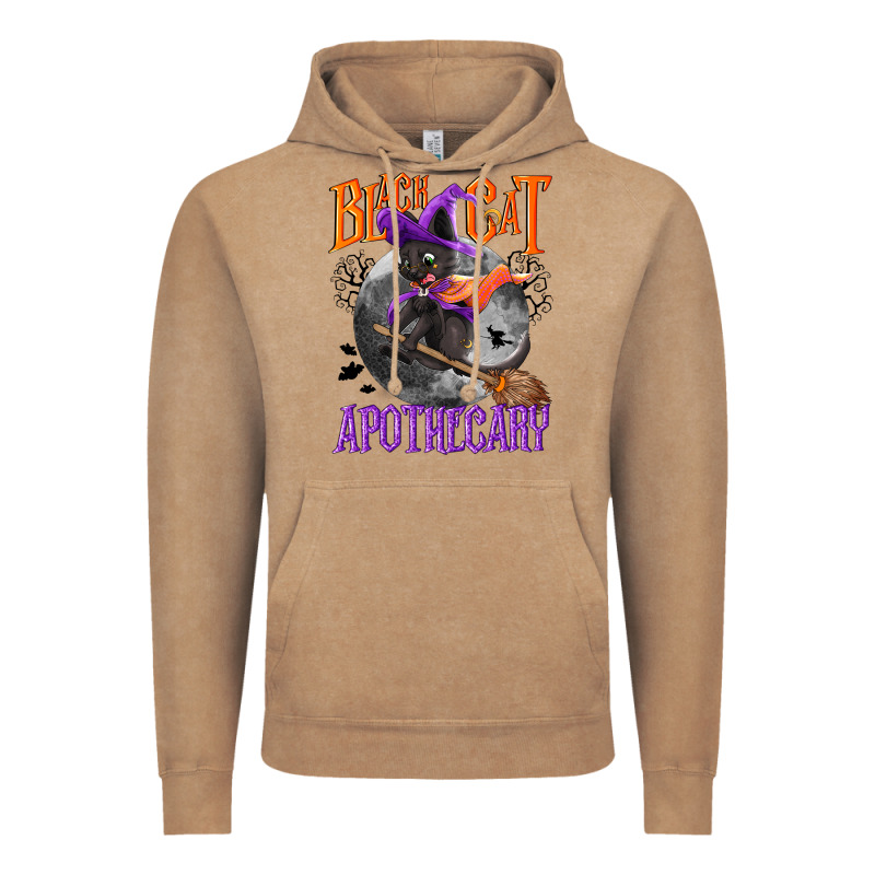 Black Cat Apothecary Vintage Hoodie by NancyCooperArtShop | Teevron