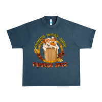Midnight Navy Mommy Needs Some Pumpkin Spice Urban Heavy Tee - texasbilliewilder