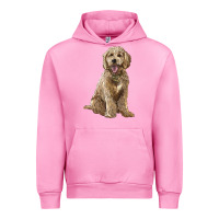 Fuchsia Pink goldendoodle Urban Hoodie - BarkalooDesign