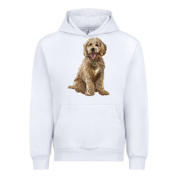 White goldendoodle Urban Hoodie - BarkalooDesign
