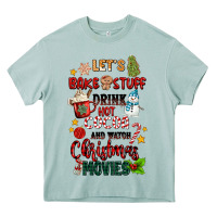 Arona let's bake stuff drink hot cocoa and watch christm Heavy Core Tee - MaliasSmallBusiness