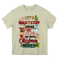 Mossy let's bake stuff drink hot cocoa and watch christm Heavy Core Tee - MaliasSmallBusiness