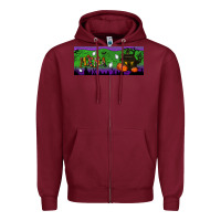 Burgundy halloween mama 15 oz mug Zipper Hoodie - BundleAndBundleShop