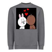 Storm brown bear cony bunny rabbit the kiss Heavyweight Sweatshirt - tuanDangUi