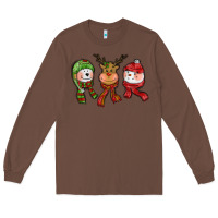 Chestnut christmas reindeer polar bear snowman Long Sleeve Tee - CowGirlArtShop