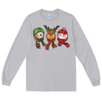 Moon Dust christmas reindeer polar bear snowman Long Sleeve Tee - CowGirlArtShop
