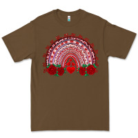 Cacao valentines day rainbow with roses Premium Tee - RanaPortraitStore