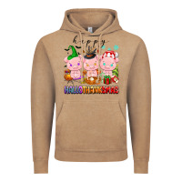 Vintage Coffee happy hallothanksmas pigs Vintage Hoodie - texasbilliewilder