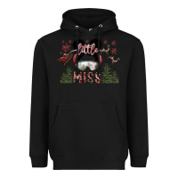 Black little miss Heavyweight Hoodie - SublimationCraftShop