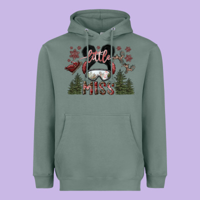 Little Miss Heavyweight Hoodie Designed By Sublimationcraftshop