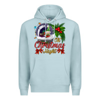 Blue Mist oh christmas night snow globe Premium Hoodie - BundleAndBundleShop
