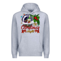 Heather Grey oh christmas night snow globe Premium Hoodie - BundleAndBundleShop