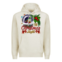 Oatmeal Heather oh christmas night snow globe Premium Hoodie - BundleAndBundleShop