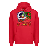 Red oh christmas night snow globe Premium Hoodie - BundleAndBundleShop