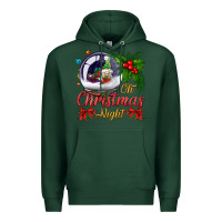 Sports Green oh christmas night snow globe Premium Hoodie - BundleAndBundleShop
