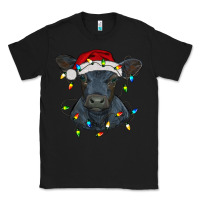 Black christmas baby black angus calf with lights Classic Tee - RanaPortraitStore