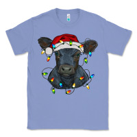 Colony Blue christmas baby black angus calf with lights Classic Tee - RanaPortraitStore