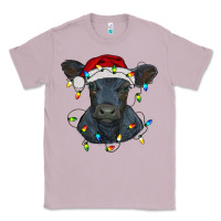 Lilac christmas baby black angus calf with lights Classic Tee - RanaPortraitStore