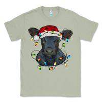 Matcha christmas baby black angus calf with lights Classic Tee - RanaPortraitStore