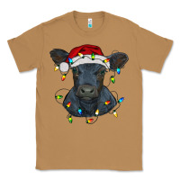 Toasted Coconut christmas baby black angus calf with lights Classic Tee - RanaPortraitStore